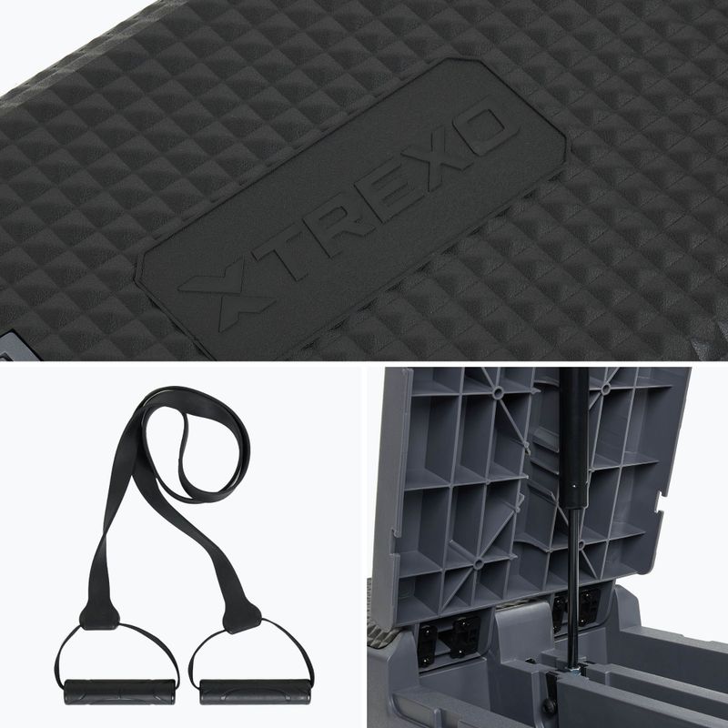 TREXO aerobics stepper TXO-B4W0010 grey 12