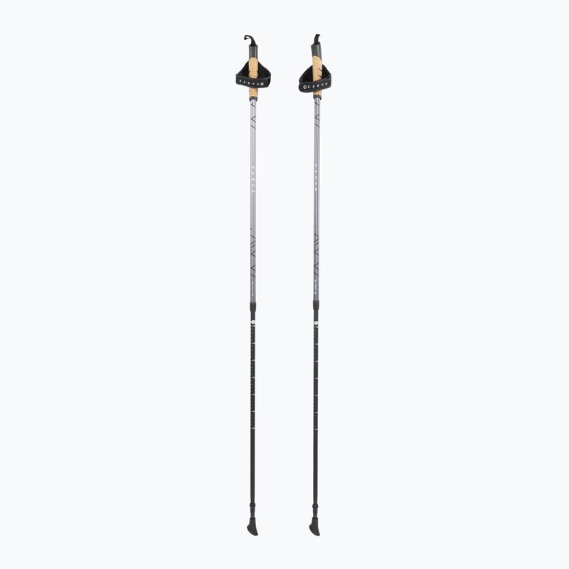 KADVA Aruku adjustable black Nordic walking poles 3