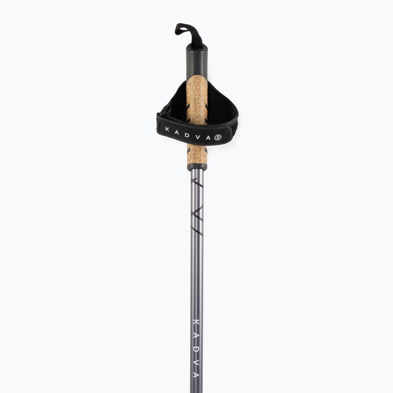 KADVA Aruku adjustable black Nordic walking poles 5