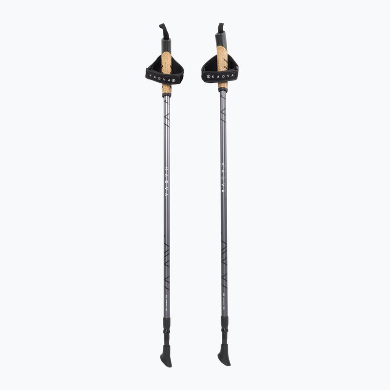 KADVA Aruku adjustable black Nordic walking poles 10