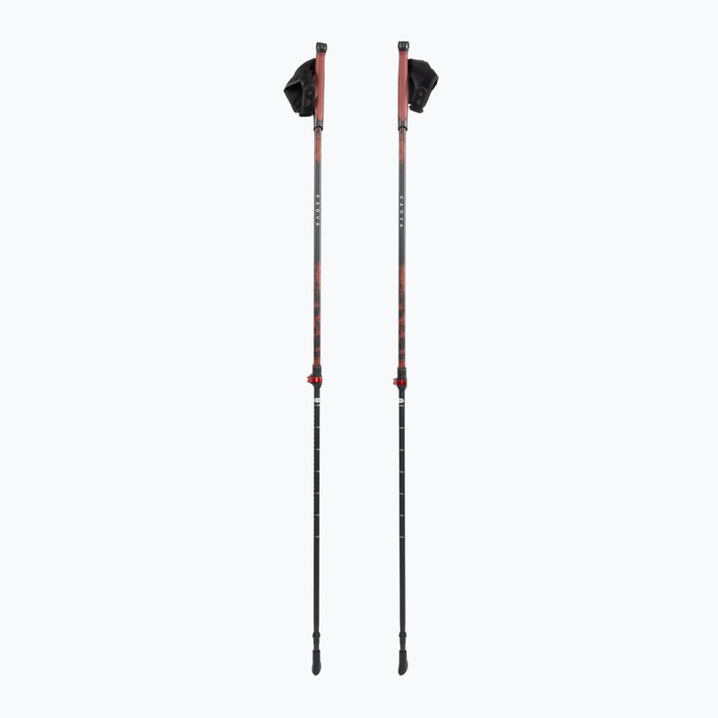 KADVA Halna adjustable red Nordic walking poles 3