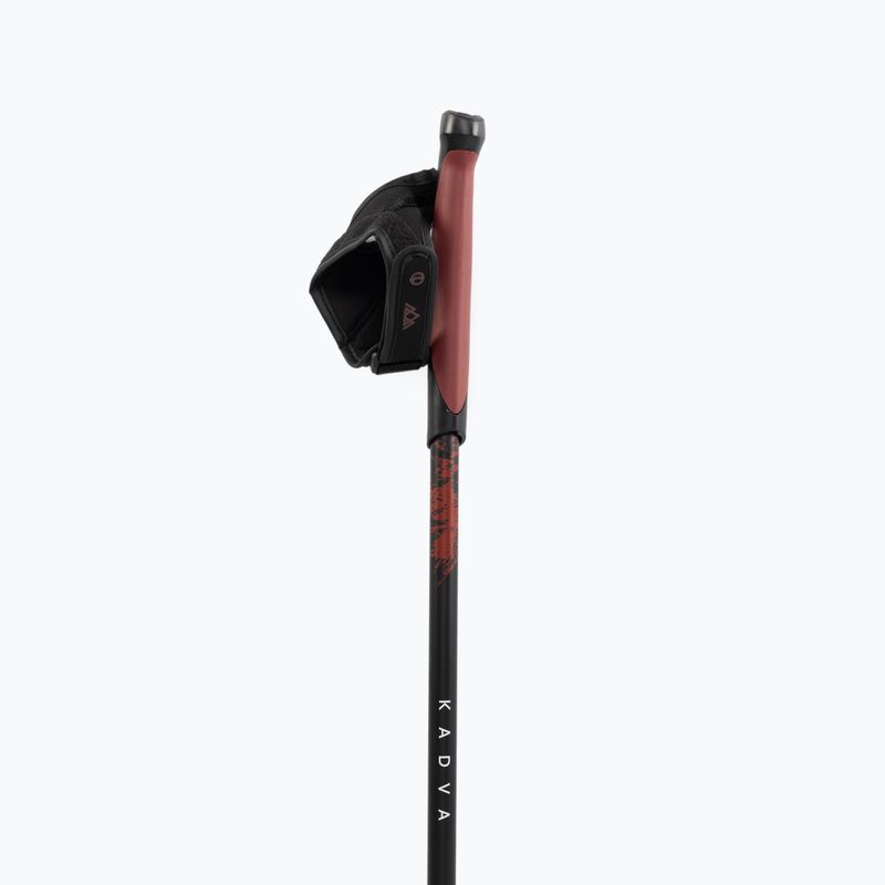 KADVA Halna adjustable red Nordic walking poles 5