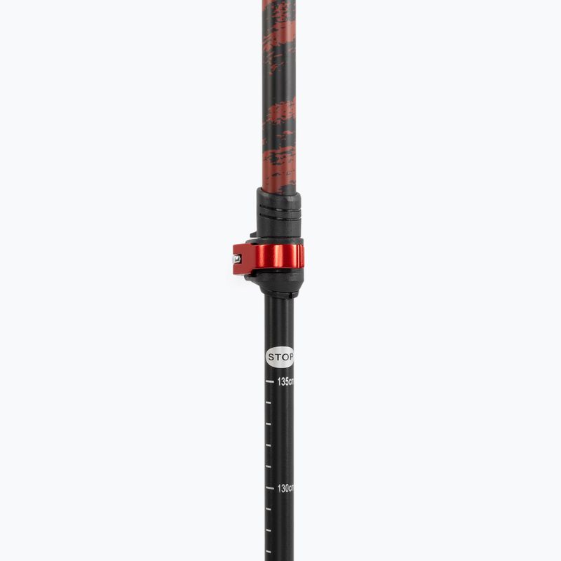 KADVA Halna adjustable red Nordic walking poles 9