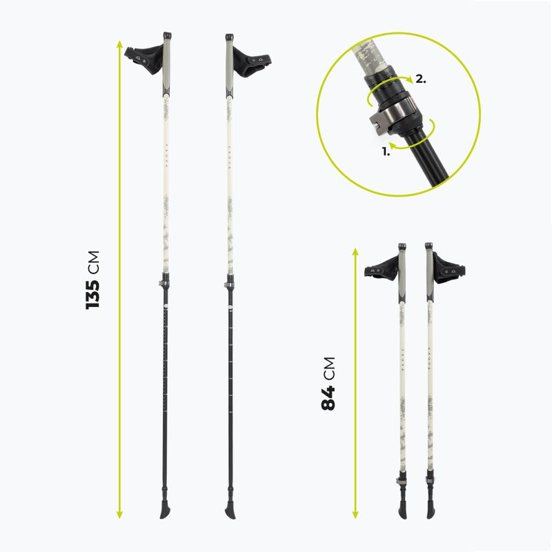 KADVA Halna adjustable green Nordic walking poles 2