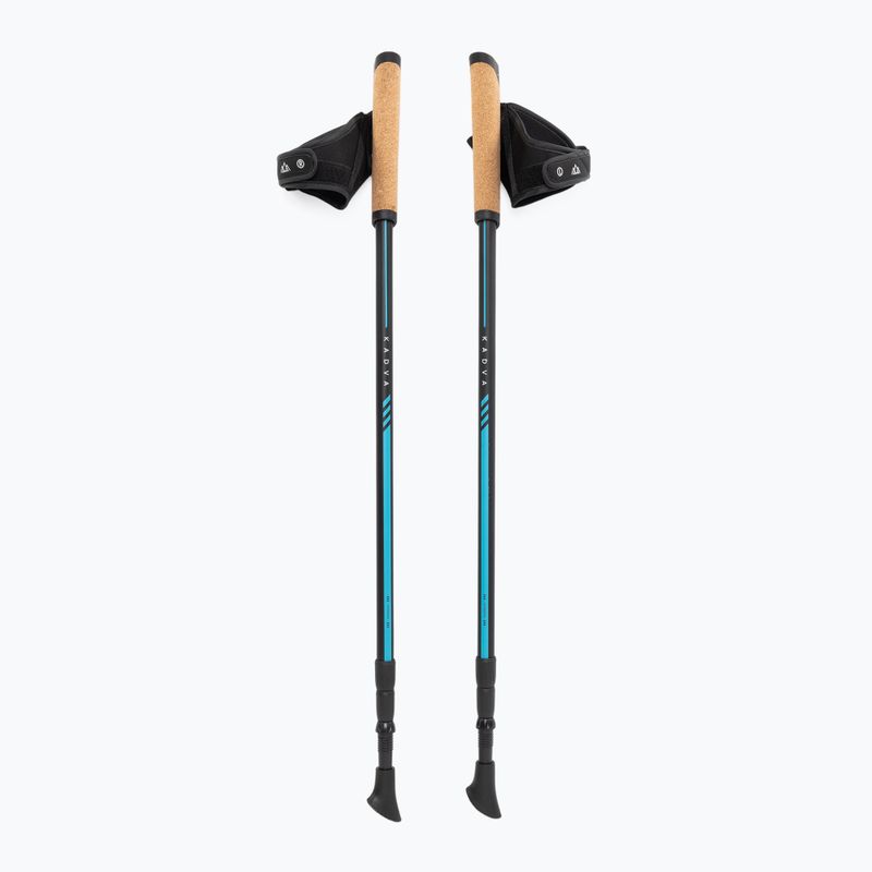 Adjustable KADVA Luna Nordic Walking Poles in Blue 10
