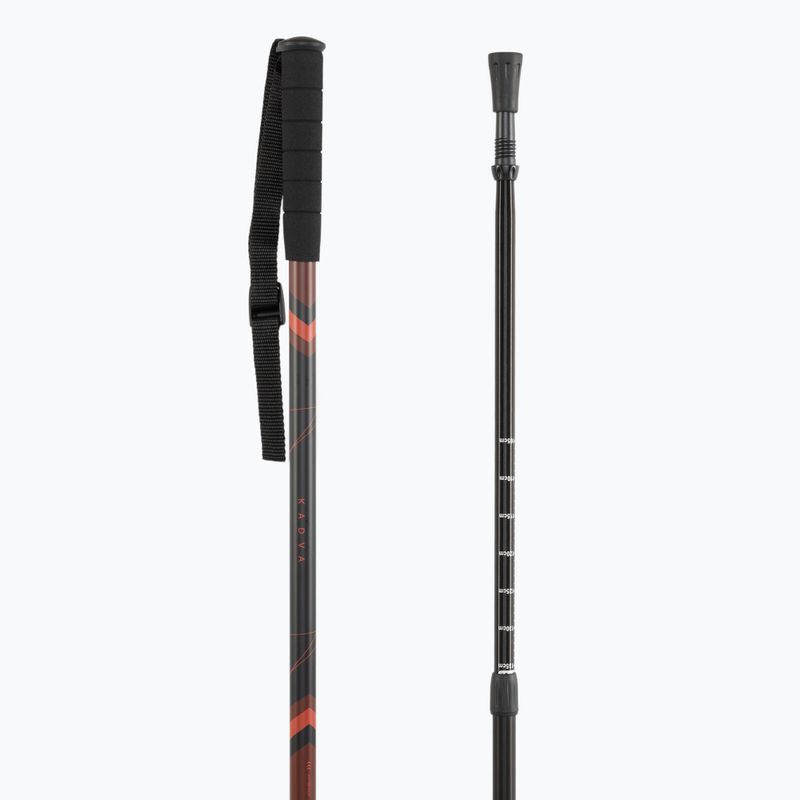 KADVA Tengri adjustable trekking poles red 7