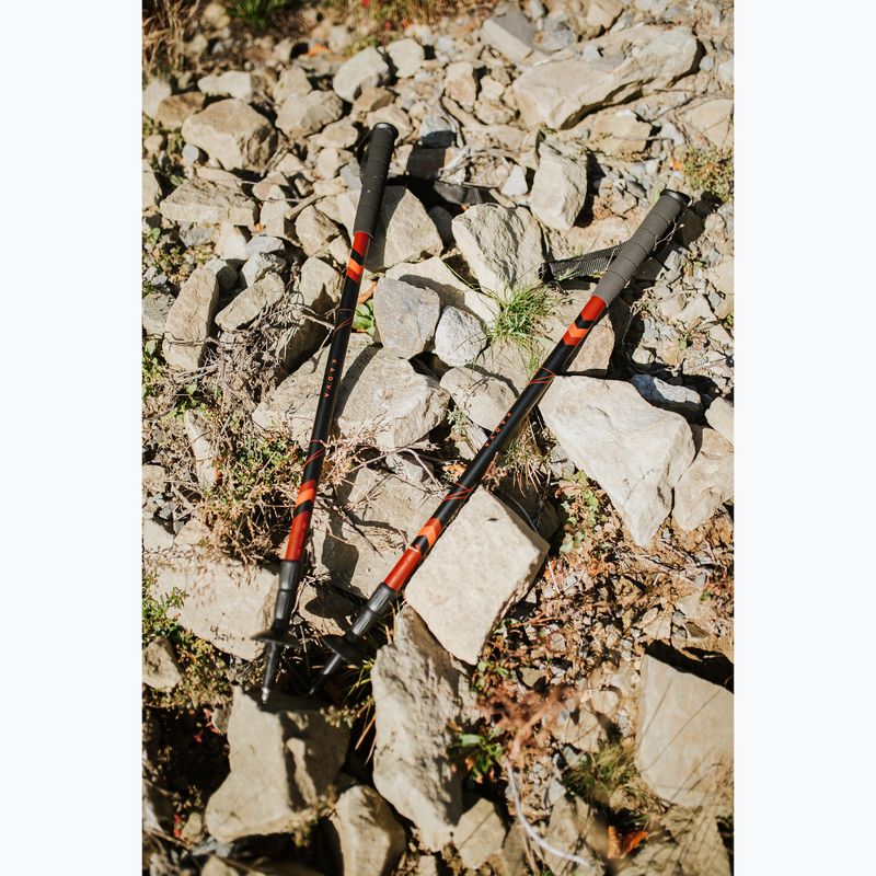 KADVA Tengri adjustable trekking poles red 3