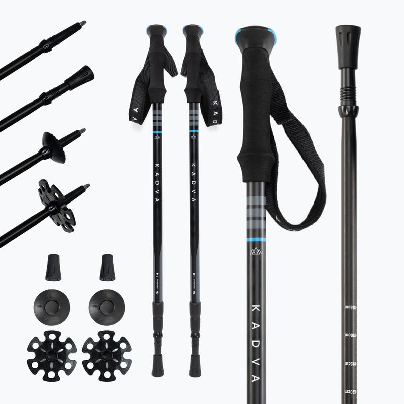 KADVA Sajama adjustable trekking poles blue