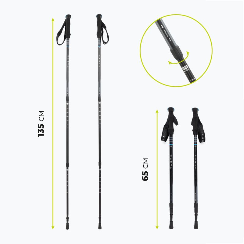 KADVA Sajama hiking poles blue 2