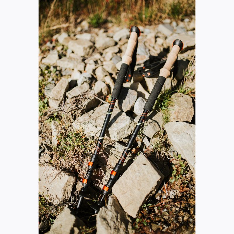 KADVA Kibo adjustable trekking poles orange 3