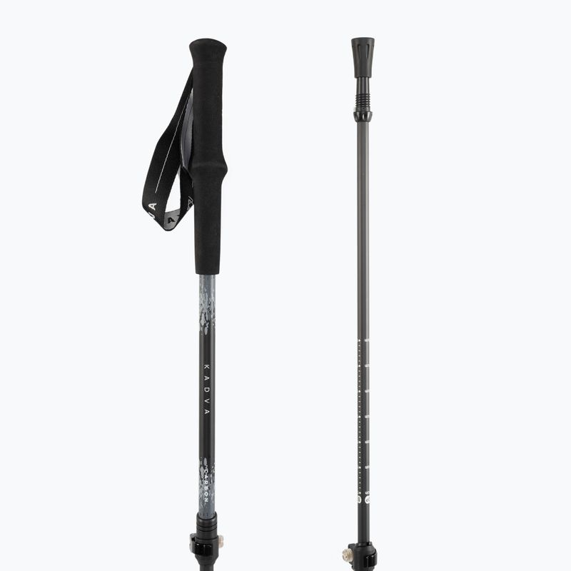 KADVA Torre adjustable carbon trekking poles grey 8