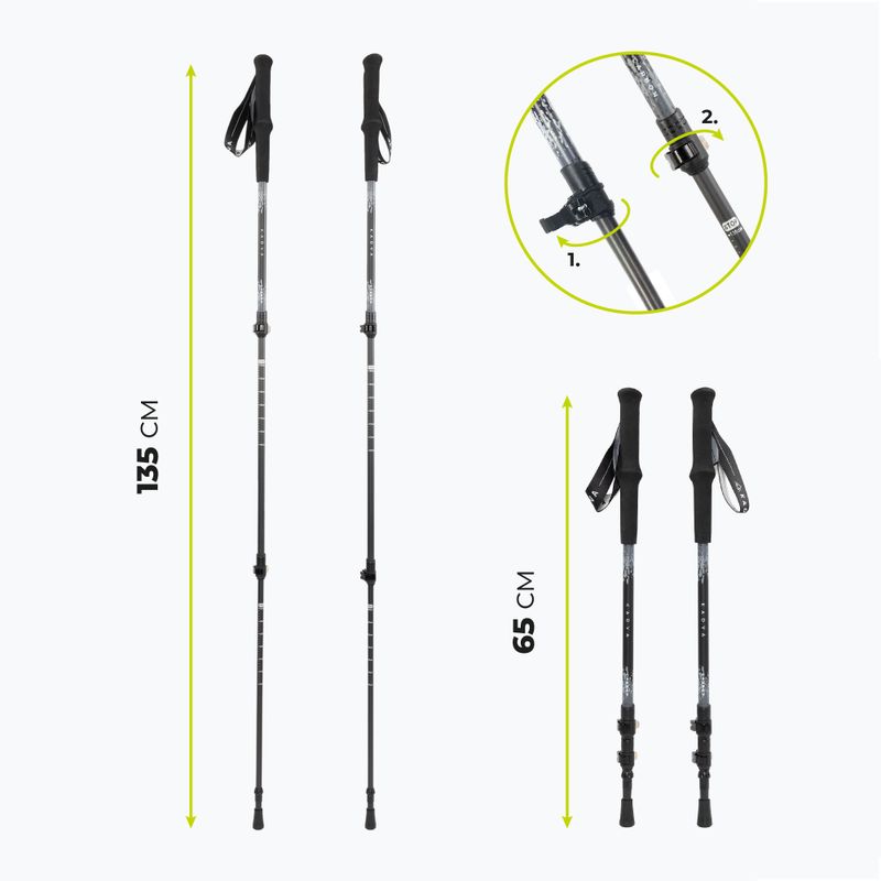 KADVA Torre grey hiking poles 2