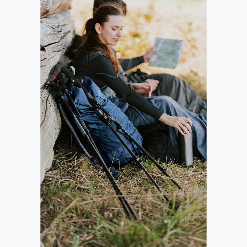KADVA Torre adjustable carbon trekking poles grey 4