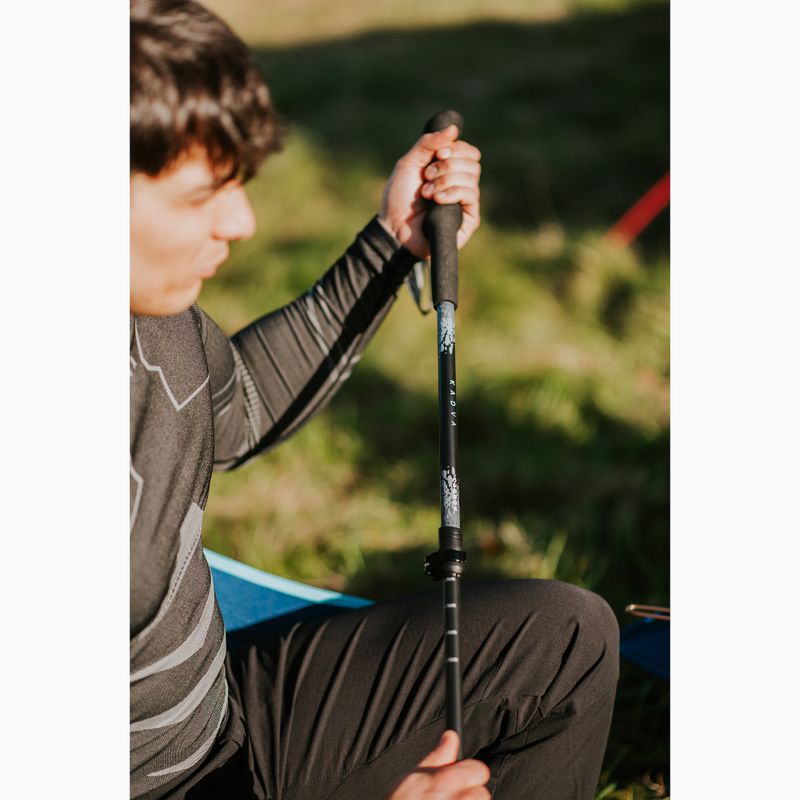 KADVA Torre adjustable carbon trekking poles grey 16