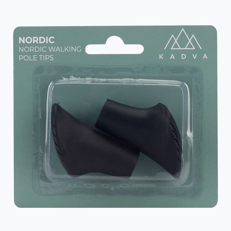 KADVA Nordic walking stick caps black 3