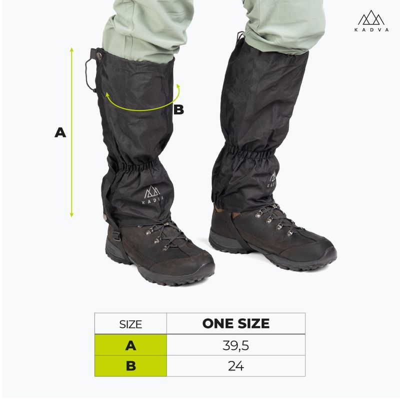 KADVA Lumi black gaiters 10