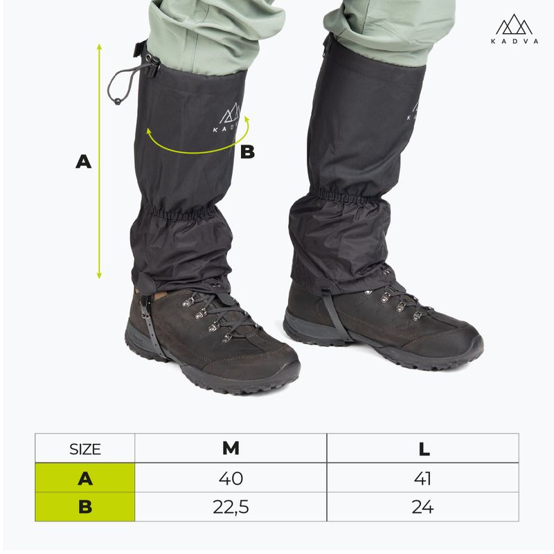 KADVA Nego black gaiters 13