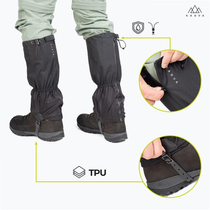 KADVA Nego black gaiters 14