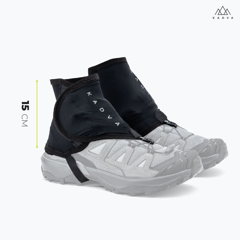 KADVA Elurra black running gaiters 7
