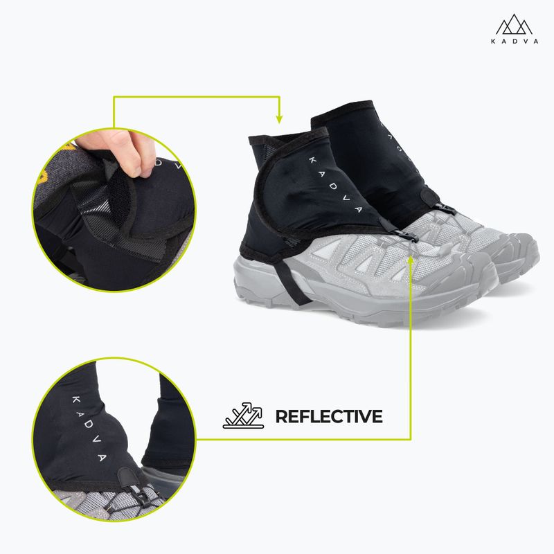 KADVA Elurra Running Gaiters Black 8