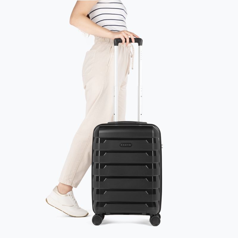 KADVA Cayes 42 l black cabin travel suitcase 2