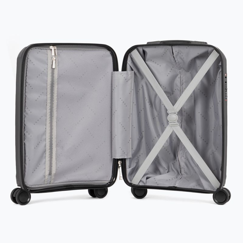 KADVA Cayes 42 l black cabin travel suitcase 6