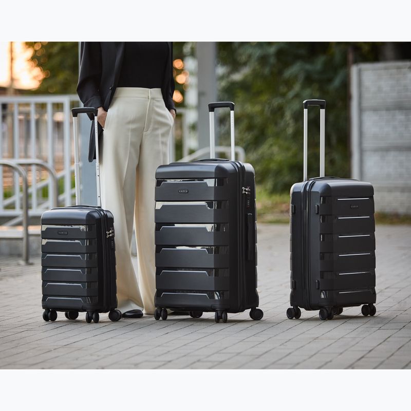 KADVA Cayes 42 l black cabin travel suitcase 19