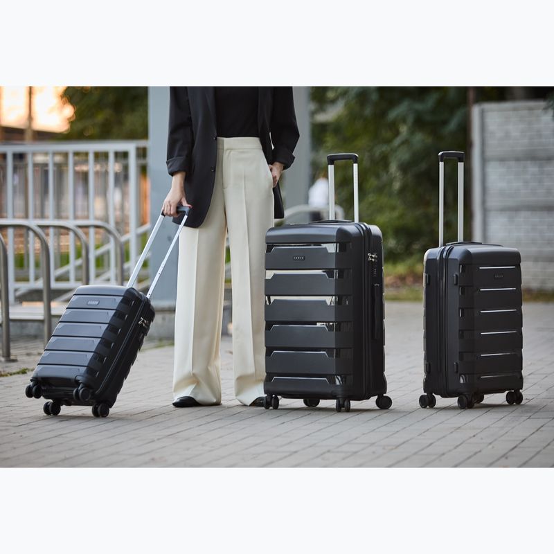 Medium travel suitcase KADVA Cayes 75 l black 20
