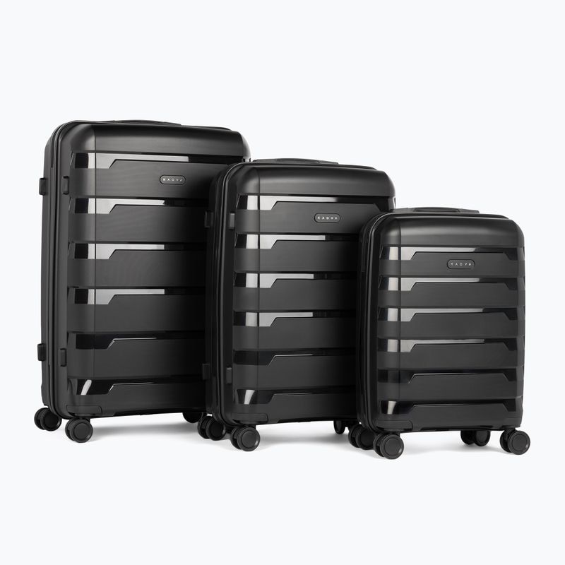Large travel suitcase KADVA Cayes 113 l black 13