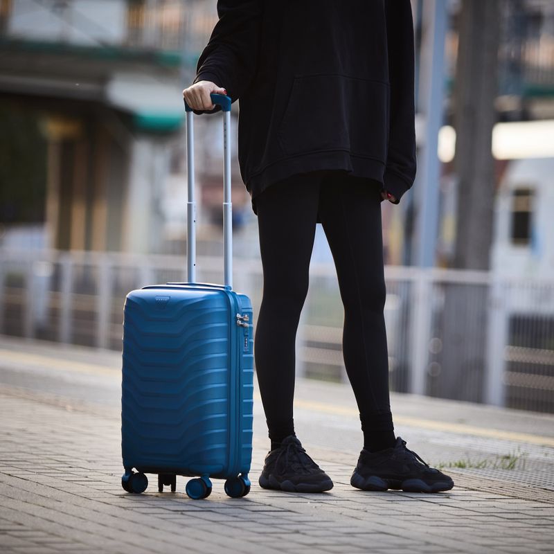KADVA Sancho 38L Cabin Travel Suitcase Blue 14