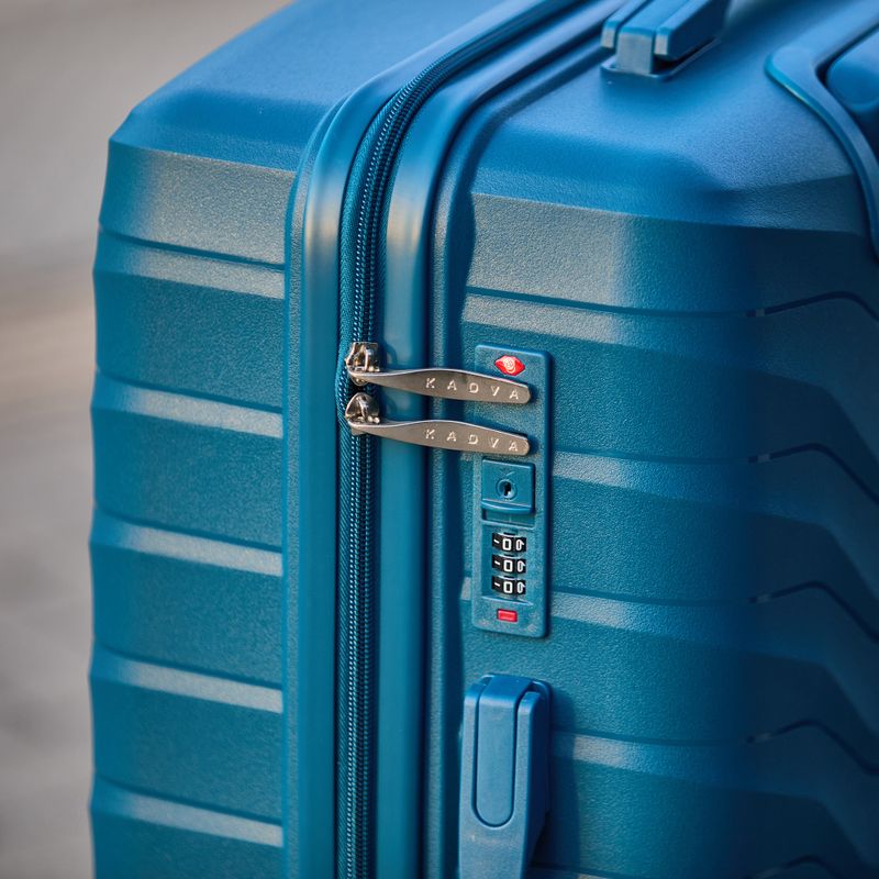 KADVA Sancho 38L Cabin Travel Suitcase Blue 17
