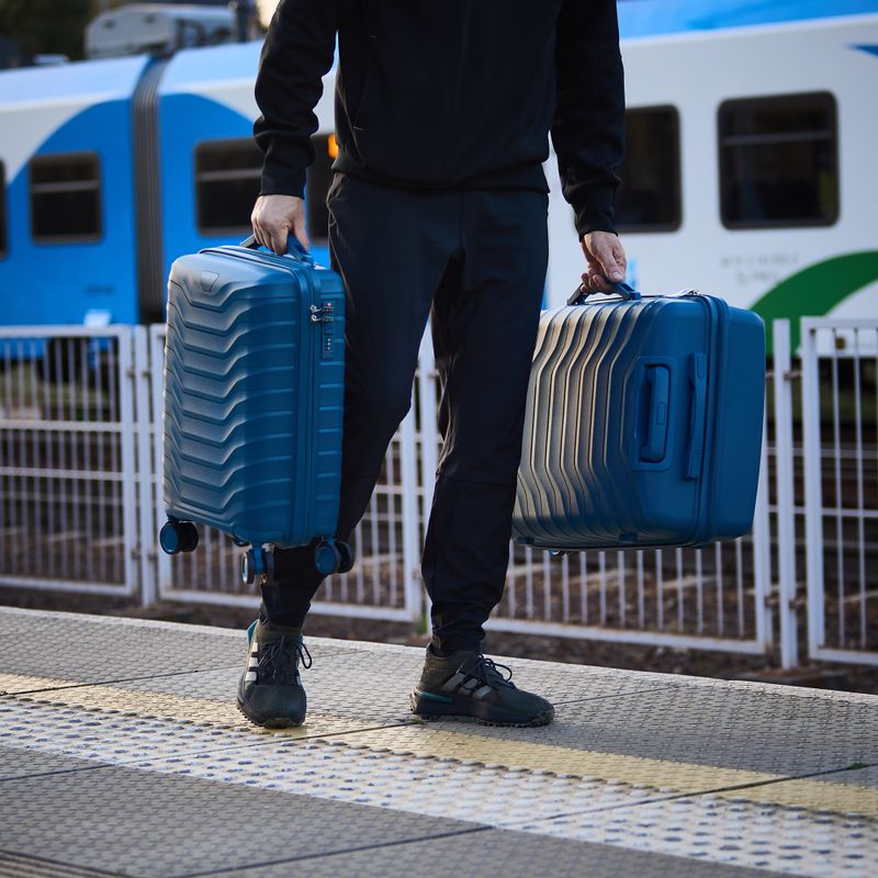 KADVA Sancho 38L Cabin Travel Suitcase Blue 20