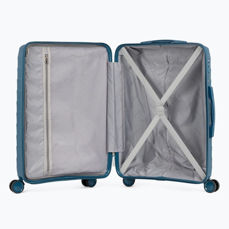 Medium travel suitcase KADVA Sancho 72 l blue 6