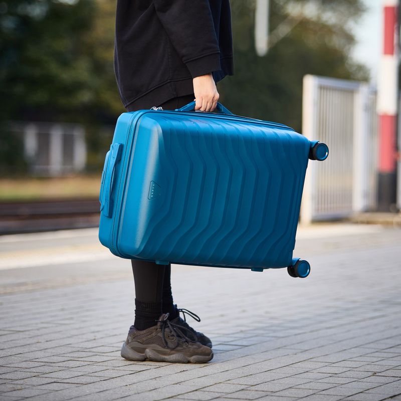 Medium travel suitcase KADVA Sancho 72 l blue 15