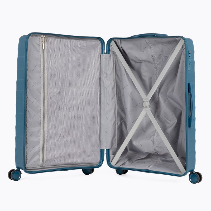 Large travel suitcase KADVA Sancho 113 l blue 6