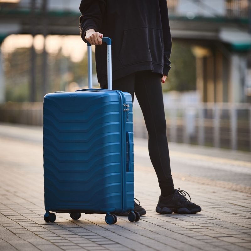 Large travel suitcase KADVA Sancho 113 l blue 14