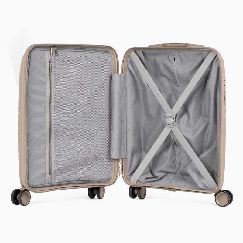KADVA Brava 40L Beige Cabin Travel Suitcase 6