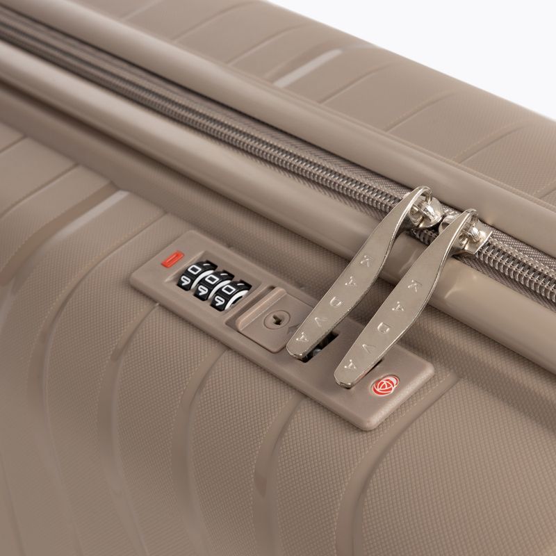 KADVA Brava 40L Beige Cabin Travel Suitcase 10
