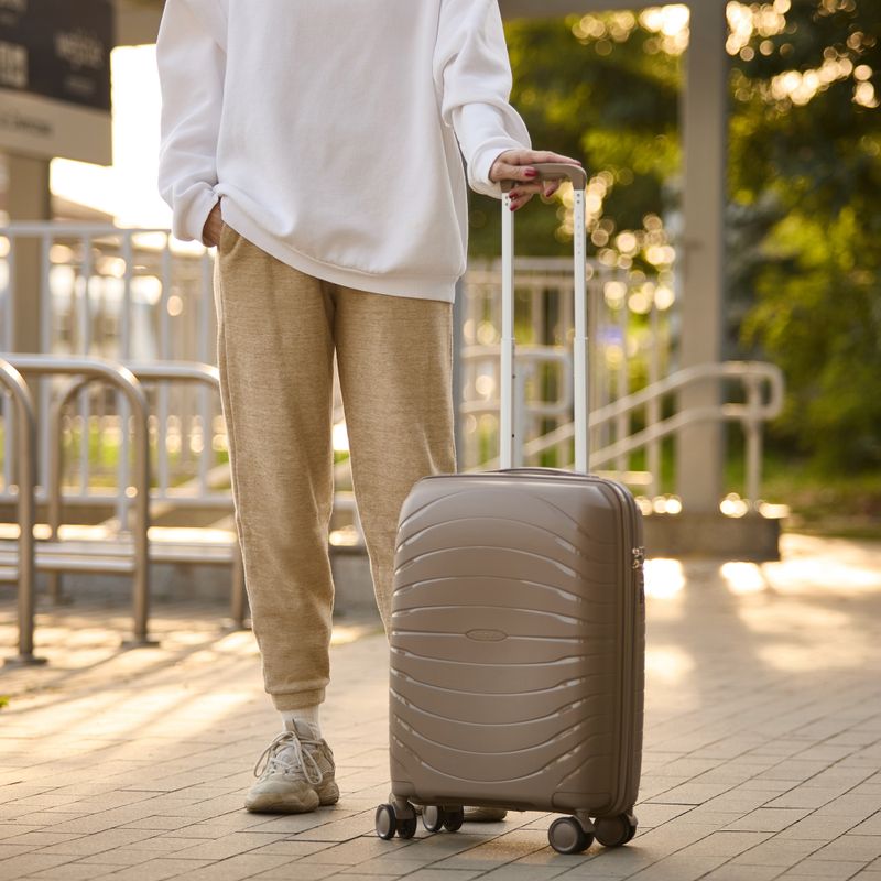 KADVA Brava 40L Beige Cabin Travel Suitcase 14