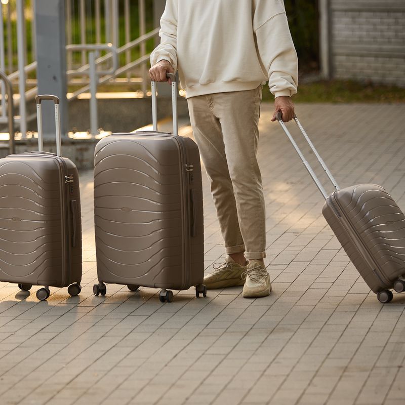 KADVA Brava 40L Beige Cabin Travel Suitcase 20