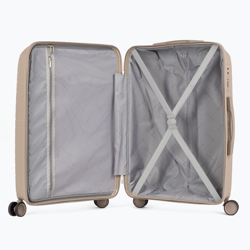 Medium travel suitcase KADVA Brava 78 l beige 6
