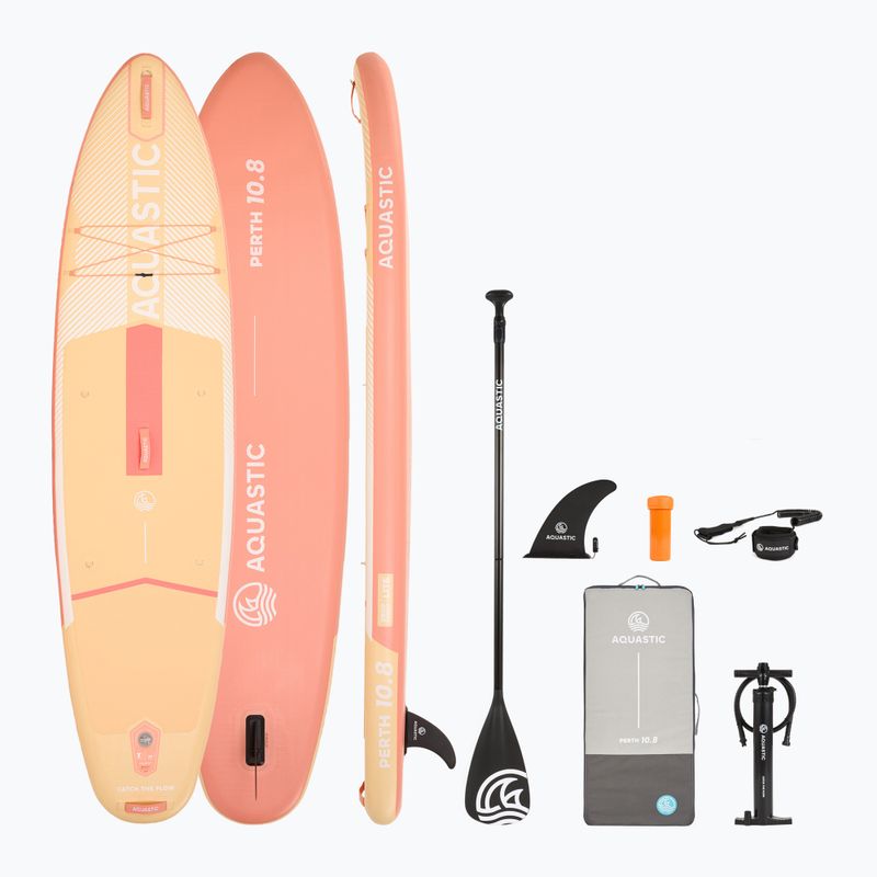 Inflatable board set SUP AQUASTIC Perth 10'8" allround orange