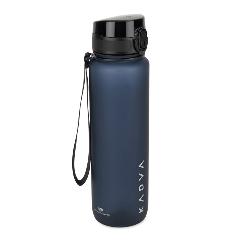 KADVA GlideCap 1000 ml Navy Blue Water Bottle 12