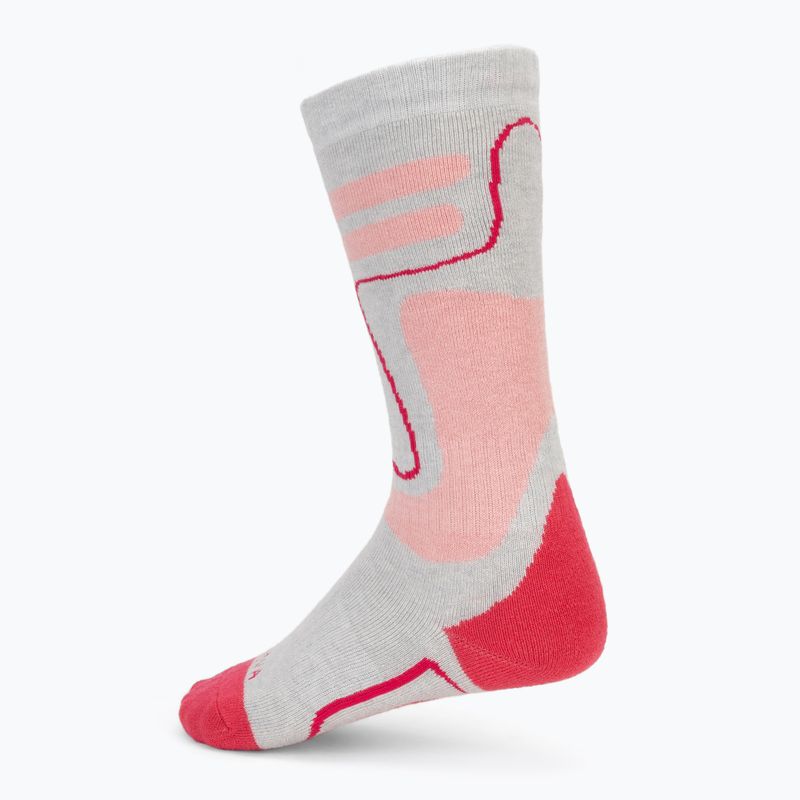 Children's Ski Socks KADVA Woolan Jrg grey/pink 4