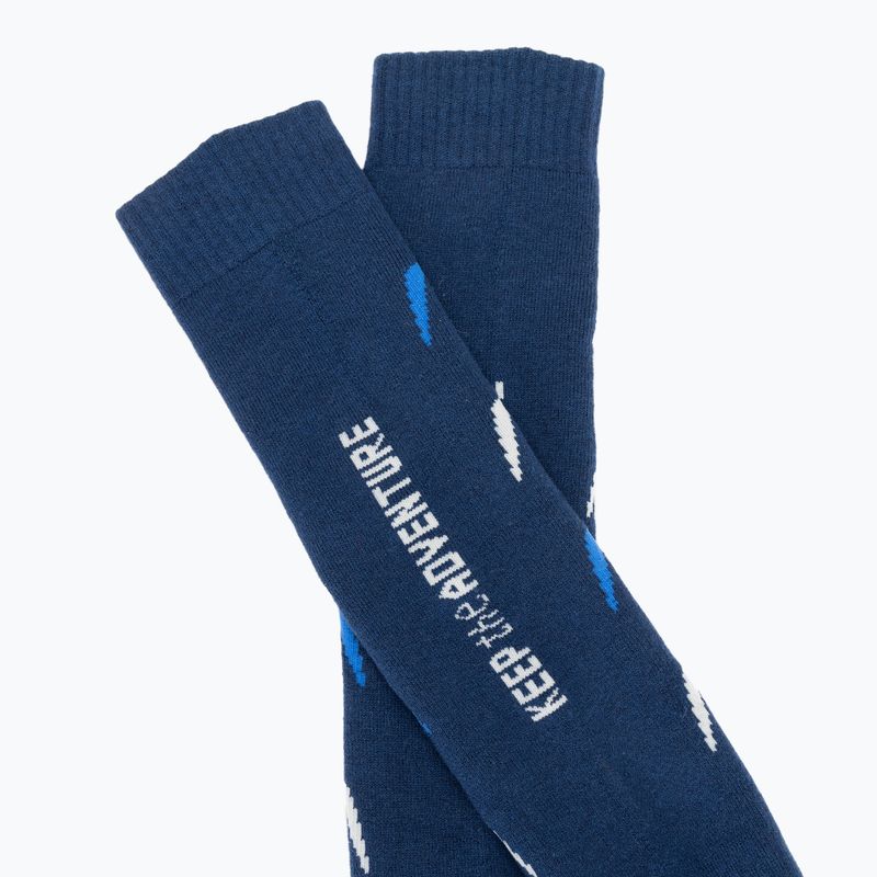 Men's ski socks KADVA Woolan navy blue 7