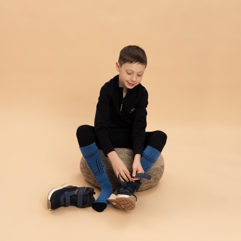 Children's Ski Socks KADVA Skio Jrb Blue 4