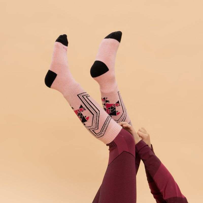 Children's Ski Socks KADVA Skio Jrg Pink 3