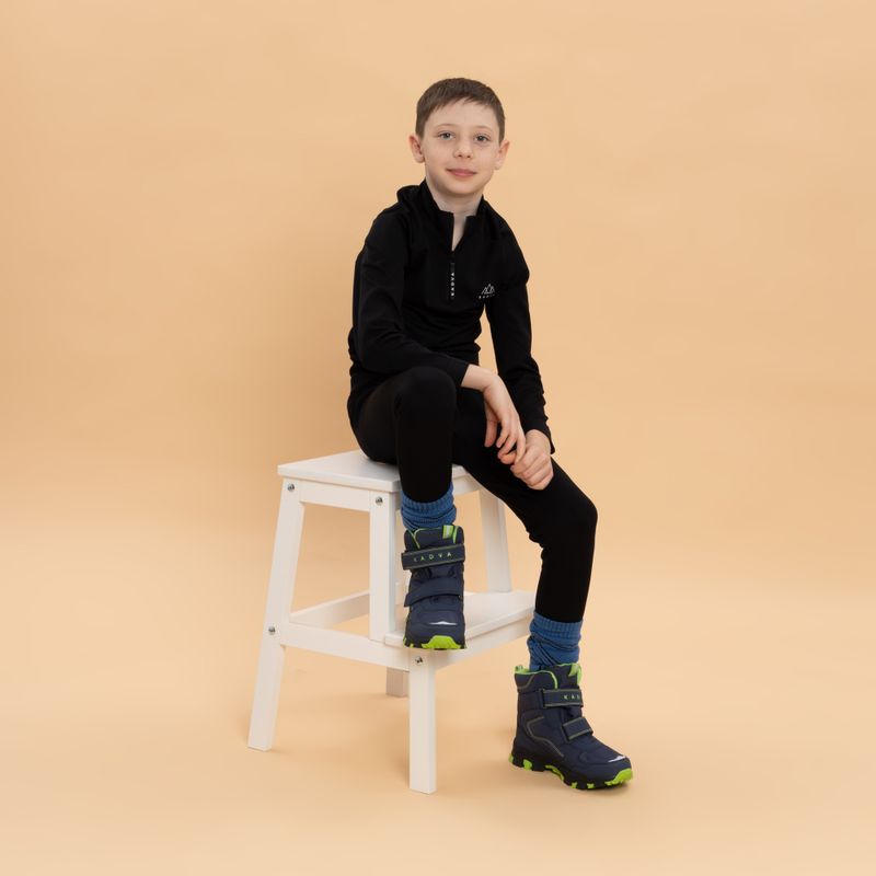 Children's snow boots KADVA Snowey Mid WaterProof navy/green 3