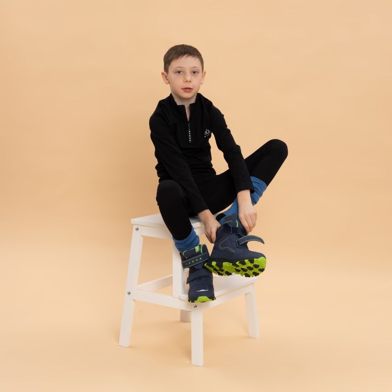 Children's snow boots KADVA Snowey Mid WaterProof navy/green 11