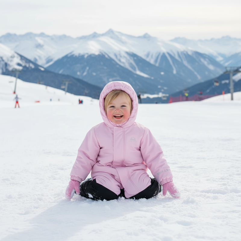 Children's ski suit KADVA Kiko pink 7